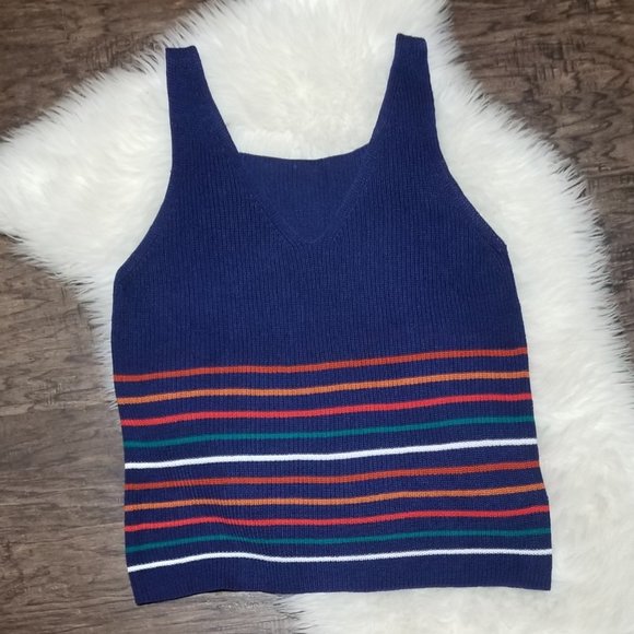Multicolor knit texture tank top - Picture 2 of 4